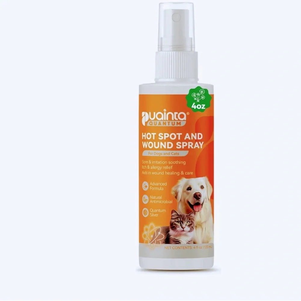 PUAINTA Quantum Silver Hot Spot Spray for Dogs & Cats – Itch Relief